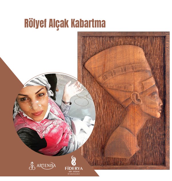 Rölyef Alçak Kabartma – Nefertiti