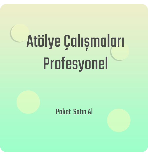 Atölye Çalışmaları Profesyonel
